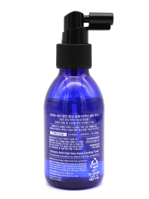 Tenzero Охлаждающий тоник для кожи головы с гиалуроновой кислотой Anti-hair Loss Aqua Cooling Tonic, 100 мл