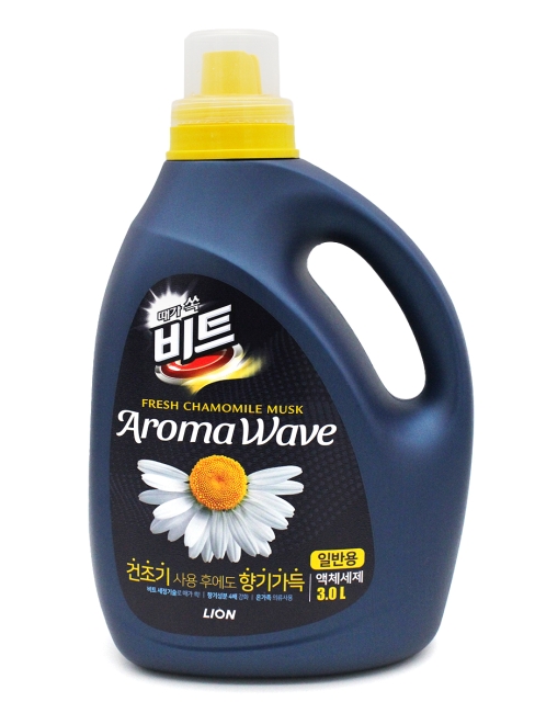 LION Гель концентрат парфюмированный для стирки Ромашка Aroma Wave Fresh Chamomile Musk, 3000 мл