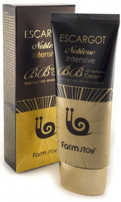 FarmStay Escargot Noblesse Inensive BB Cream SPF 48/PA++ Многофункциональный ББ крем с экстрактом королевской улитки, 50 г