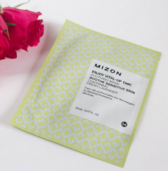 MIZON Enjoy Vital-Up Time Soothing Mask Успокаивающая тканевая маска для лица, 23 мл