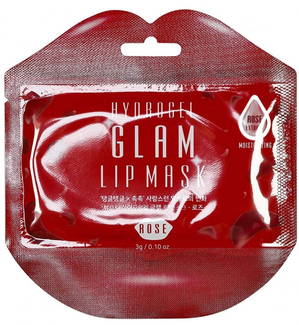 Beauugreen Гидрогелевые патчи для губ с розой Hydrogel Glam Lip Mask Rose, 5*3 г