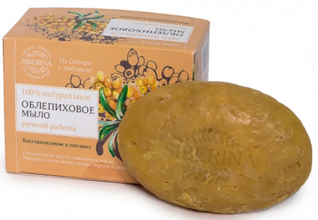 Siberina Натуральное мыло Облепиховое, 90 г Siberina Натуральное мыло Облепиховое, 90 г