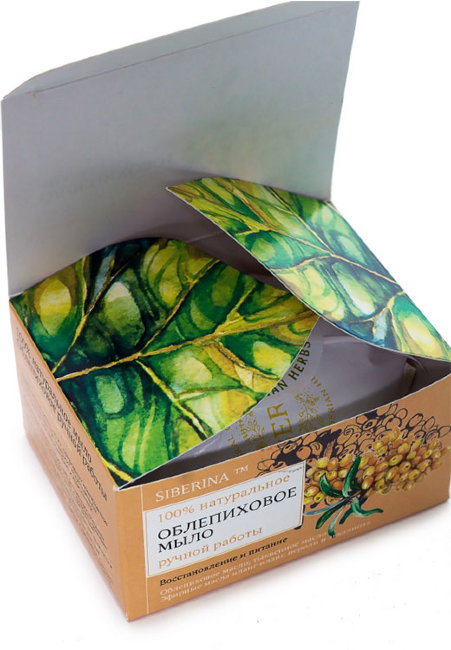 Siberina Натуральное мыло Облепиховое, 90 г Siberina Натуральное мыло Облепиховое, 90 г