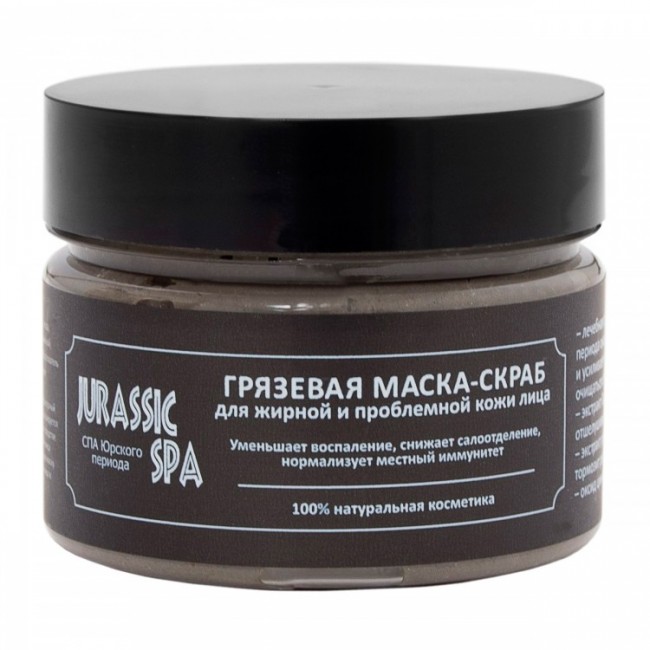 Jurassic Spa Маска-скраб для жирной и проблемной кожи лица, 100 мл Jurassic Spa Маска-скраб для жирной и проблемной кожи лица, 100 мл