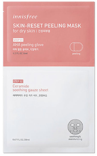 Innisfree Skin-Reset Peeling Mask For Dry Skin Пилинг-маска для сухой кожи, 6+20 мл