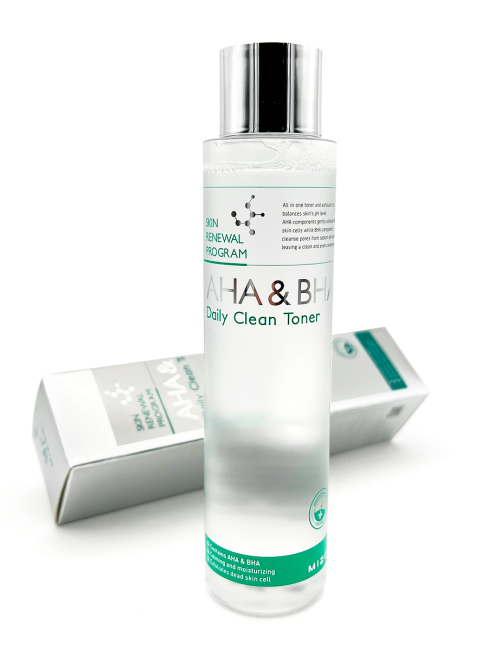 MIZON Тоник-пилинг с фруктовыми кислотами AHA & BHA Daily Clean Toner, 150 мл MIZON Тоник-пилинг с фруктовыми кислотами AHA & BHA Daily Clean Toner, 150 мл