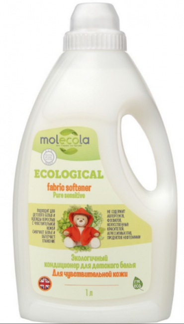 Molecola Pure Sensitive Кондиционер для Детского белья для чувствительной кожи, 1 л Molecola Pure Sensitive Кондиционер для Детского белья для чувствительной кожи, 1 л