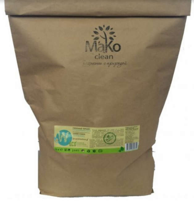 MaKo Clean Стиральный порошок отбеливающий, 10 кг