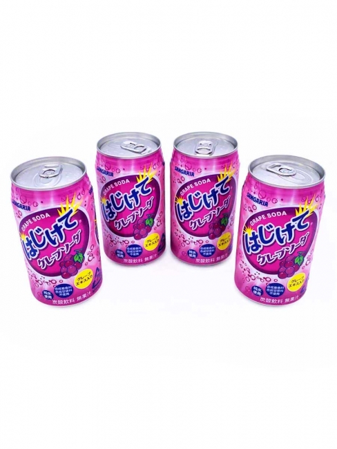 SANGARIA Напиток б/а газированный "GRAPE SODA" со вкусом винограда, 4*350 мл