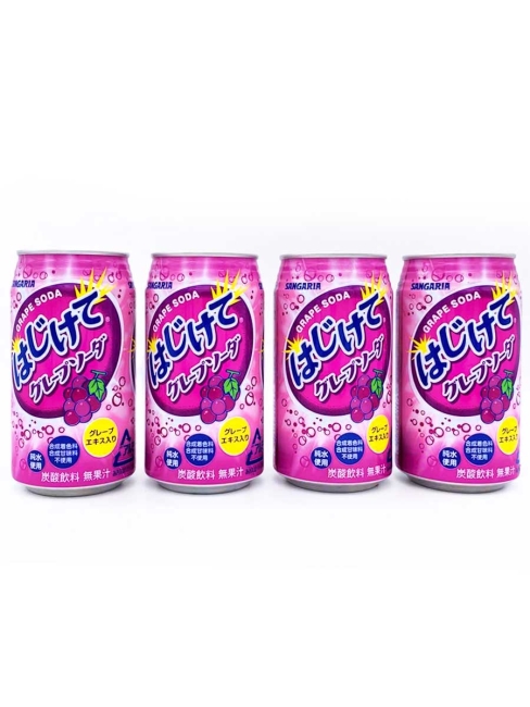 SANGARIA Напиток б/а газированный "GRAPE SODA" со вкусом винограда, 4*350 мл