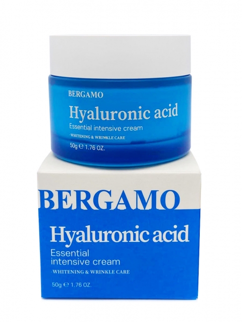 Bergamo Крем для лица с гиалуроновой кислотой интенсивный Hyaluronic Acid Essential Intensive, 50 мл