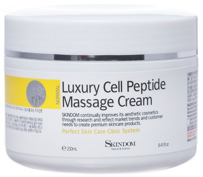 Skindom Luxury Cell Peptide Massage Cream Массажный крем для лица с элитными клеточными пептидами, 250 мл Skindom Luxury Cell Peptide Massage Cream Массажный крем для лица с элитными клеточными пептидами, 250 мл