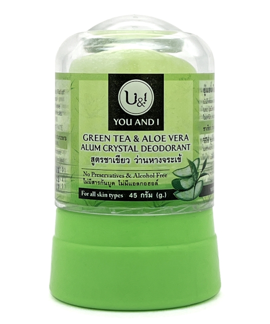 YOU AND I Дезодорант кристалл с Зеленым Чаем и Алоэ Вера Green Tea And Aloe Vera Alum Crystal Deodorant, 45 г YOU AND I Дезодорант кристалл с Зеленым Чаем и Алоэ Вера Green Tea And Aloe Vera Alum Crystal Deodorant, 45 г