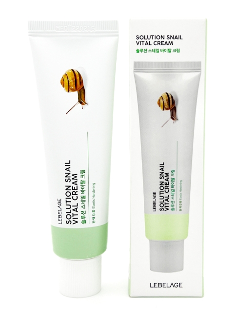 Lebelage Пептидный крем для лица с улиточным муцином Solution Snail Vital Cream, 50 мл