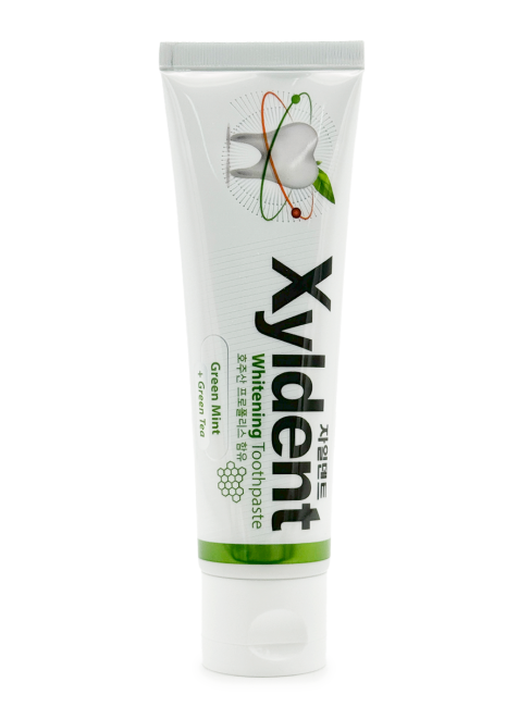 Mukunghwa Отбеливающая гелевая зубная паста Зеленый чай и Прополис Xyldent, 110 г