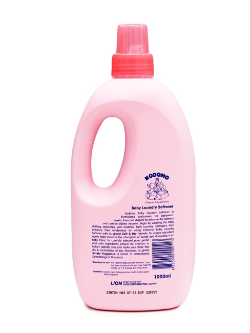 LION Кондиционер для белья детский Kodomo Baby Laundry Softener, 1000 мл LION Кондиционер для белья детский Kodomo Baby Laundry Softener, 1000 мл