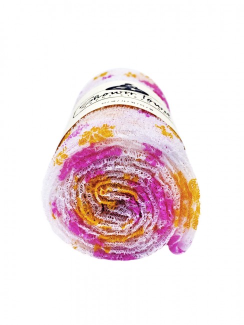 ShinYoung Массажная мочалка полотенце для глубокого очищения кожи и профилактики целлюлита "Цветочек" Shower Towel Happy clean day Orange ShinYoung Массажная мочалка полотенце для глубокого очищения кожи и профилактики целлюлита "Цветочек" Shower Towel Happy clean day Orange