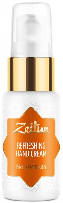 Zeitun Натуральный крем для рук Сосна и мандарин, ухаживающий, 30 мл