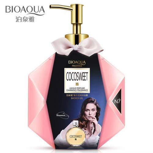 Bioaqua Cocosweet №7 Unique Perfume Charming Fragrance Shower Gel Гель для душа Ароматизированный увлажняющий, 600 мл