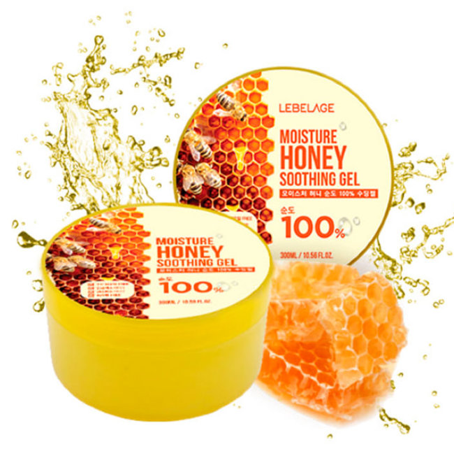 Lebelage Moisture Honey Purity 100% Soothing Gel Увлажняющий успокаивающий гель с экстрактом мёда, 300 мл Lebelage Moisture Honey Purity 100% Soothing Gel Увлажняющий успокаивающий гель с экстрактом мёда, 300 мл