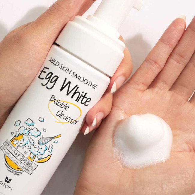 MIZON Egg White Bubble Cleanser Воздушная пенка для умывания на основе яичного белка, 150 мл MIZON Egg White Bubble Cleanser Воздушная пенка для умывания на основе яичного белка, 150 мл