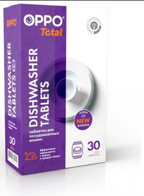 OPPO Total Таблетки для посудомоечных машин, 30 шт. OPPO Total Таблетки для посудомоечных машин, 30 шт.