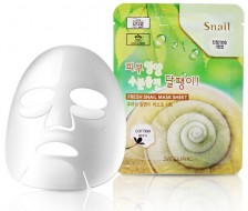 3W Clinic Fresh Snail Mucus Mask Sheet Тканевая маска с экстрактом улиточного муцина, 23 мл