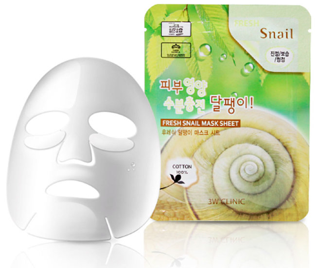 3W Clinic Fresh Snail Mucus Mask Sheet Тканевая маска с экстрактом улиточного муцина, 23 мл 3W Clinic Fresh Snail Mucus Mask Sheet Тканевая маска с экстрактом улиточного муцина, 23 мл