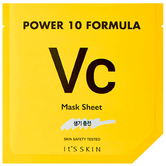 It’s Skin Power 10 Formula VC Mask Sheet Тонизирующая листовая маска с витамином С, 25 г It’s Skin Power 10 Formula VC Mask Sheet Тонизирующая листовая маска с витамином С, 25 г
