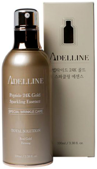 Adelline Peptide Sparkling Essence Увлажняющая сыворотка с пептидами и коллоидным золотом 24К, 100 мл Adelline Peptide Sparkling Essence Увлажняющая сыворотка с пептидами и коллоидным золотом 24К, 100 мл
