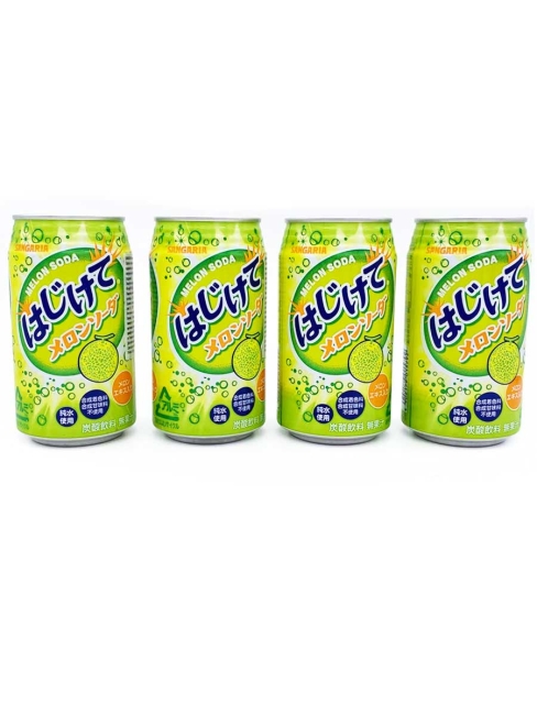 SANGARIA Напиток б/а газированный "MELON SODA" со вкусом дыни, 4*350 мл