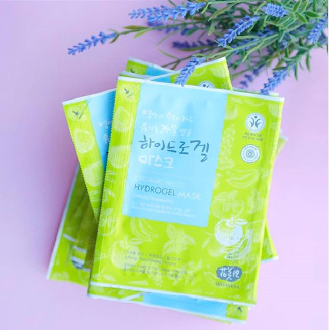 Whamisa Organic Fruits Hydrogel Mask Маска для лица гидрогелевая на основе фруктовых ферментов, 33 г