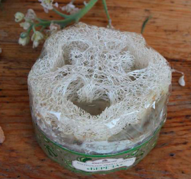 Kleona Мыло кусковое с люфой Береза, 140 г Kleona Мыло кусковое с люфой Береза, 140 г