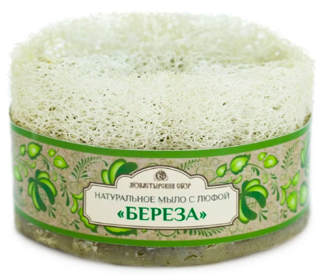 Kleona Мыло кусковое с люфой Береза, 140 г Kleona Мыло кусковое с люфой Береза, 140 г