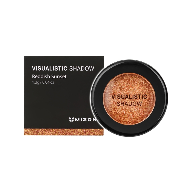 Mizon Тени для век мерцающие красный закат Visualistic Shadow Reddish Sunset, 1,3 г