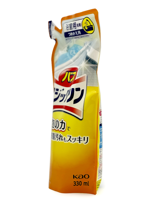 KAO Чистящее пенящее антибактериальное средство для ванны с ароматом цитрусов мягкая упаковка Magiсclean, 330 мл