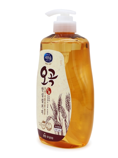 Mukunghwa Средство увлажняющее для мытья посуды, овощей и фруктов в холодной воде 5 злаков Kitchen Soap, 750 мл