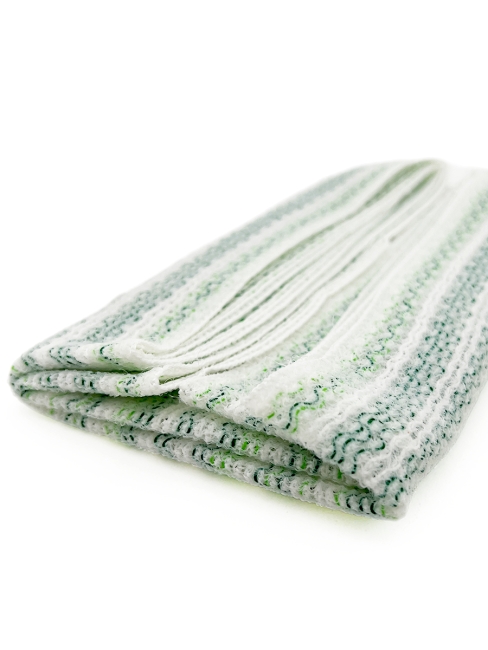 Sungbo Cleamy Мочалка для тела с объёмными нитями мягкая Зеленая Vivid Shower Towel Green 20х100 см, 1 шт