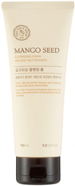 THE FACE SHOP Mango Seed Silk Moisturizing Cleansing Foam Увлажняющая пенка для умывания, 150 мл THE FACE SHOP Mango Seed Silk Moisturizing Cleansing Foam Увлажняющая пенка для умывания, 150 мл