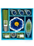 EcoBioLife Арома-набор Лемограсс из 9 предметов голубой Lemon Grass Aroma Set Blue