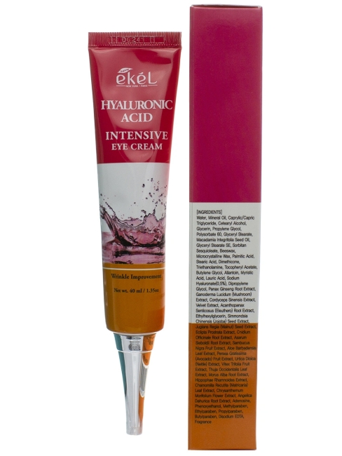 EKEL Крем для глаз и век с гиалуроновой кислотой Eye Cream Hyaluronic Acid, 40 мл