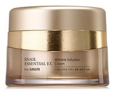 The Saem Snail Essential EX Wrinkle Solution Cream Крем с улиткой антивозрастной против морщин, 60 мл The Saem Snail Essential EX Wrinkle Solution Cream Крем с улиткой антивозрастной против морщин, 60 мл