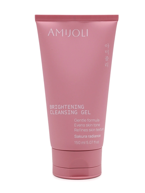 AMIJOLI Гель для умывания лица и выравнивания тона кожи с сакурой Brightening Gel Cleanser Sakura, 150 мл