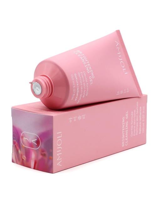 AMIJOLI Гель для умывания лица и выравнивания тона кожи с сакурой Brightening Gel Cleanser Sakura, 150 мл