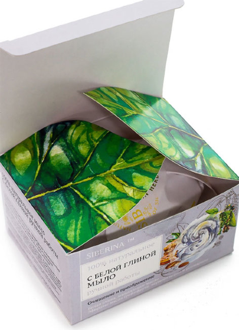 Siberina Натуральное мыло С белой глиной, 90 г