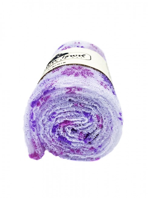 ShinYoung Массажная мочалка полотенце для глубокого очищения кожи и профилактики целлюлита "Цветочек" Shower Towel Happy clean day Lilac ShinYoung Массажная мочалка полотенце для глубокого очищения кожи и профилактики целлюлита "Цветочек" Shower Towel Happy clean day Lilac