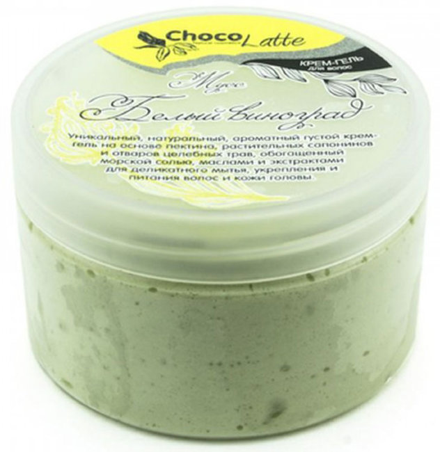 ChocoLatte Гель-крем для мытья волос Мусс Белый Виноград с соком винограда, 280 мл ChocoLatte Гель-крем для мытья волос Мусс Белый Виноград с соком винограда, 280 мл