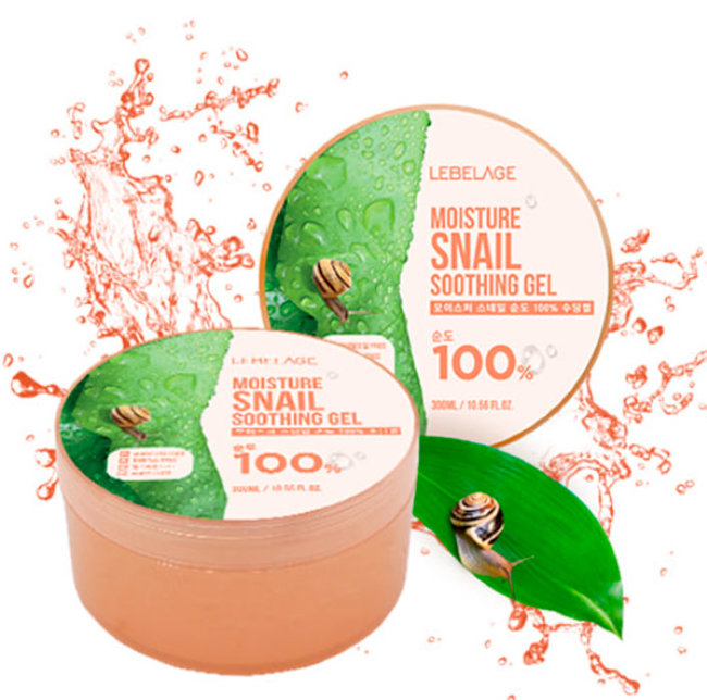 Lebelage Moisture Snail Purity 100% Soothing Gel Увлажняющий успокаивающий гель с муцином улитки, 300 мл Lebelage Moisture Snail Purity 100% Soothing Gel Увлажняющий успокаивающий гель с муцином улитки, 300 мл