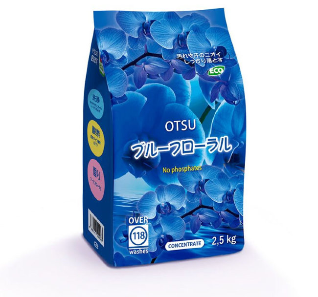 Otsu Концентрированный стиральный порошок с ароматом Цветочный сад, 2,5 кг Otsu Концентрированный стиральный порошок с ароматом Цветочный сад, 2,5 кг