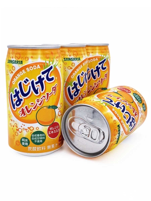 SANGARIA Напиток б/а газированный "ORANGE SODA" со вкусом апельсина, 4*350 мл SANGARIA Напиток б/а газированный "ORANGE SODA" со вкусом апельсина, 4*350 мл